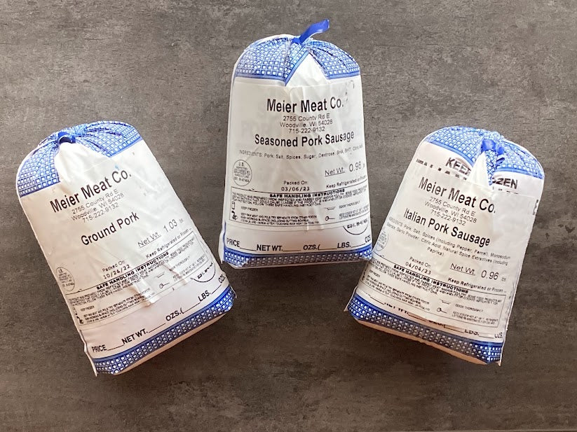 Ground Pork Sampler - Regular, Seasoned, and Italian – Meier Meat Co.